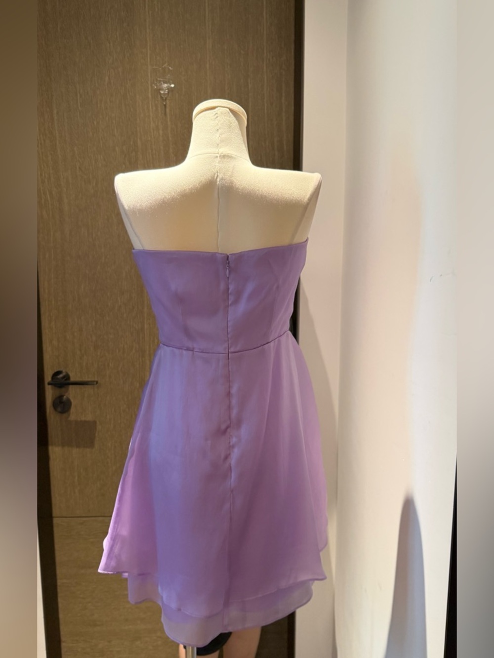 Sonya Moda Rosa Strapless Silk Organza cocktail Dress - Picture 9 of 15